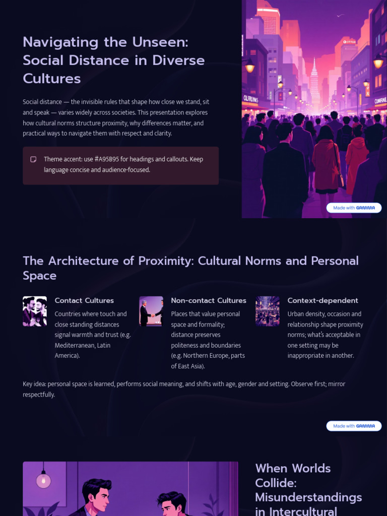 Navigating the Unseen Social Distance in Diverse Cultures (1) | PDF ...