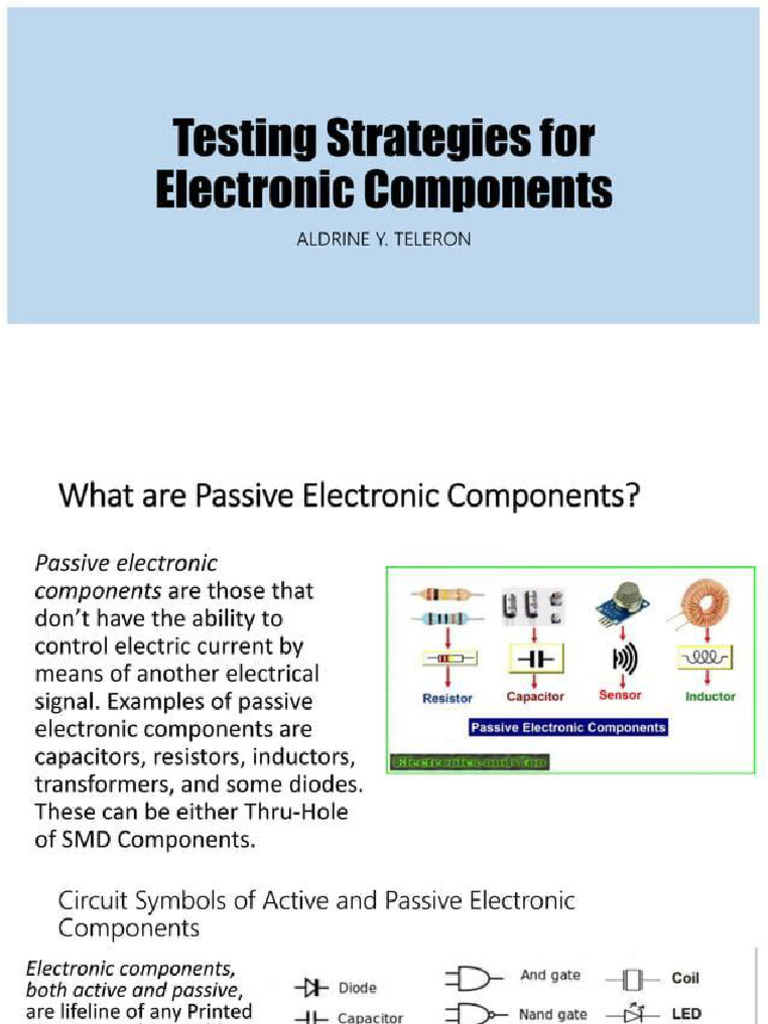 Testing Componenets | PDF