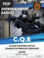 Manual de Entradas en CQB | PDF | Guerra | Militar