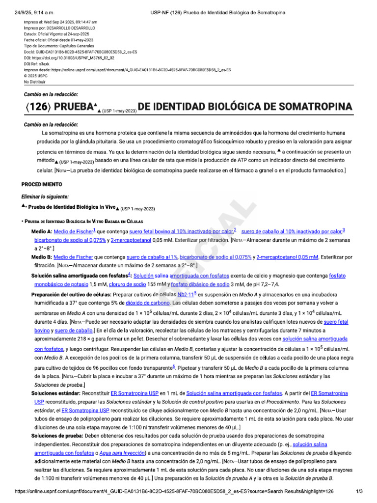 Usp-Nf 126 | PDF