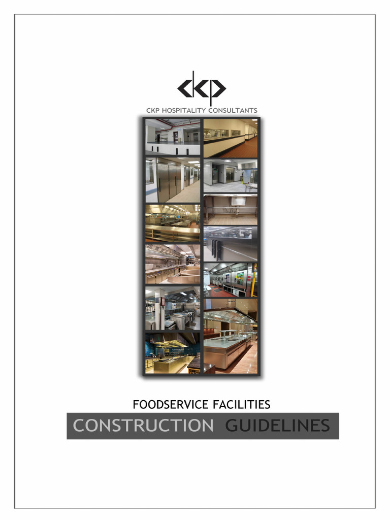 Construction Guidelines - Foodservice Facilities | PDF | Plumbing | Water
