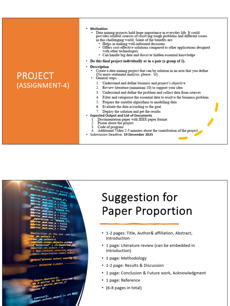 Slide-11. Project Description | PDF | Data | Data Mining