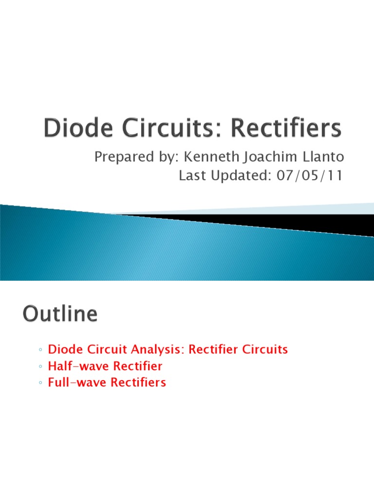 Rectifier Circuit Analysis Guide | PDF | Rectifier | Root Mean Square