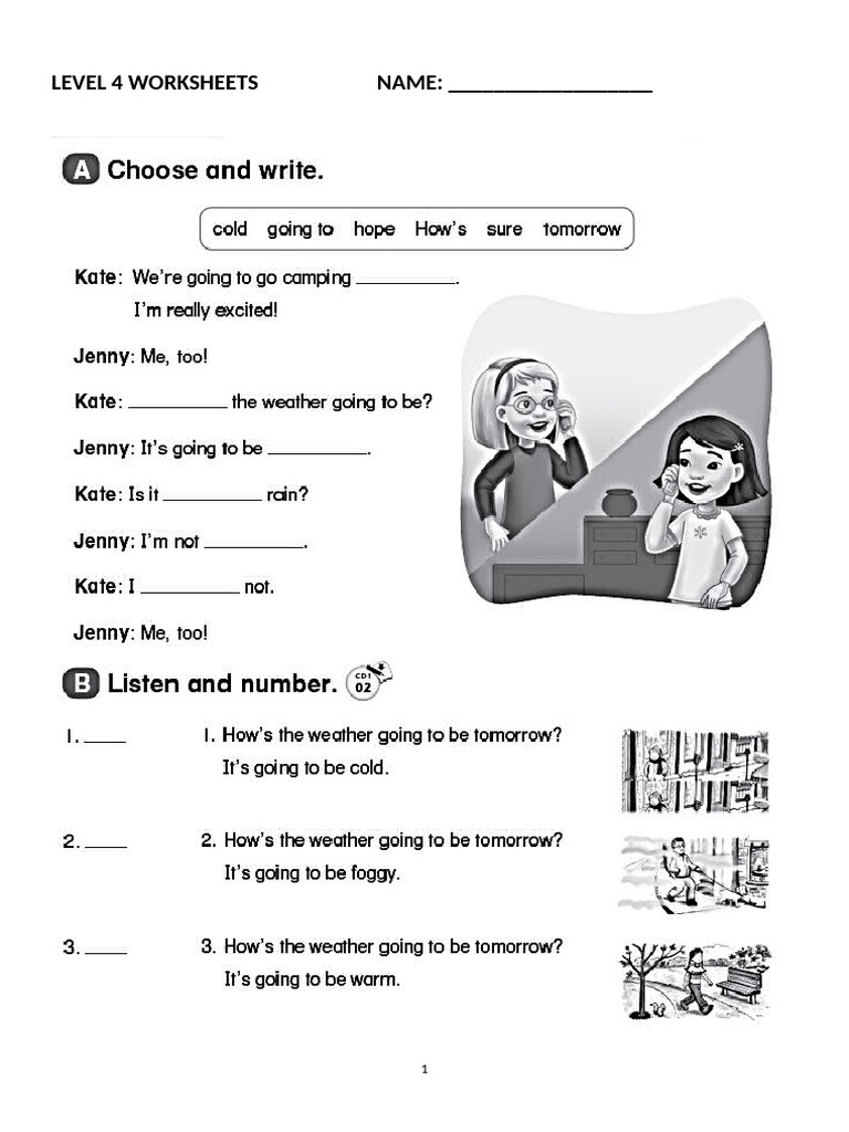 Level 4 Worksheets Name | PDF
