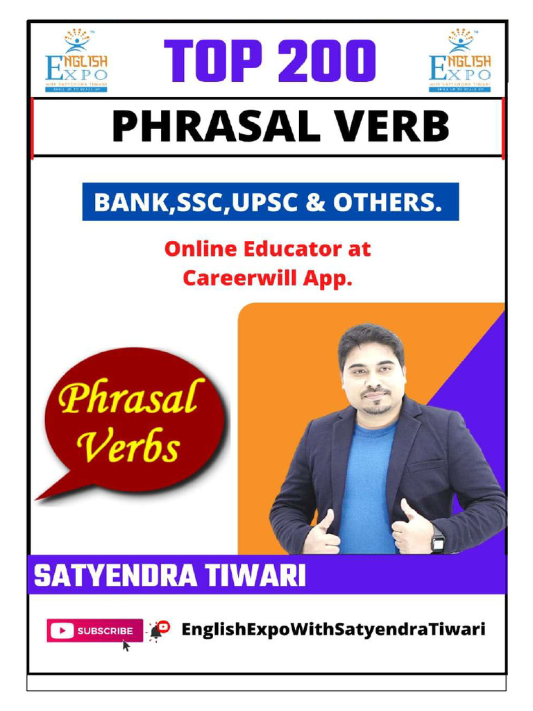 Top 200 Phrasal Verb by Satyendra Sir | PDF