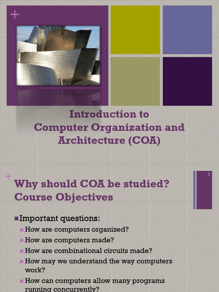 Introduction To Computer Organization and Architecture (COA) | PDF ...