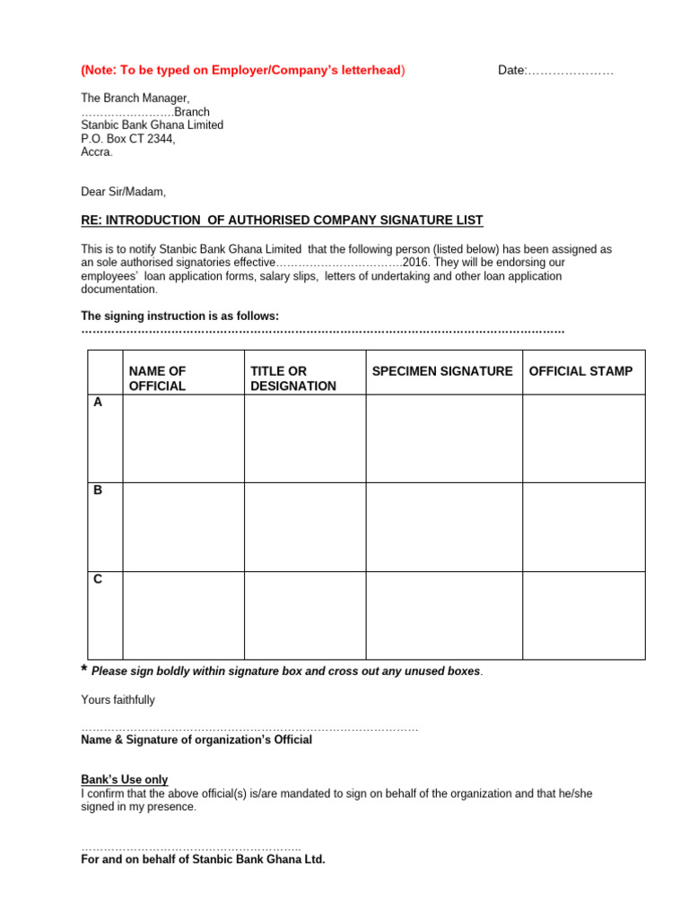 Authorised Signatory List Non SChemes (002) 2 | PDF