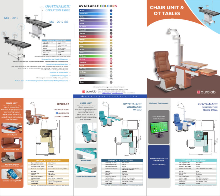 Chair Unit With Color Option | PDF | Graphic Design | Vision