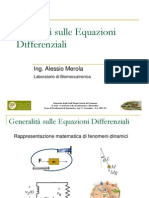 Richiami Equazioni Differenziali