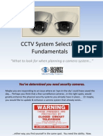 CCTV System Selection Fundamentals: "What To Look For When Planning A Camera System "