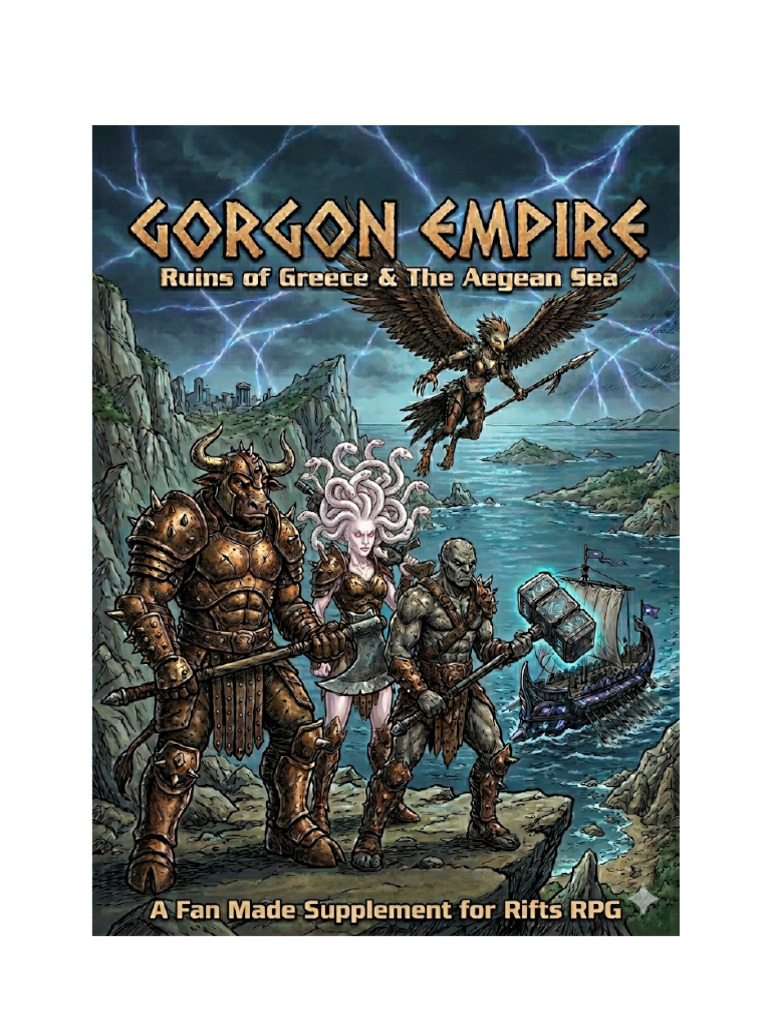 Rifts Greece - Gorgon Empire Rifts RPG Fan Fiction Handout | PDF