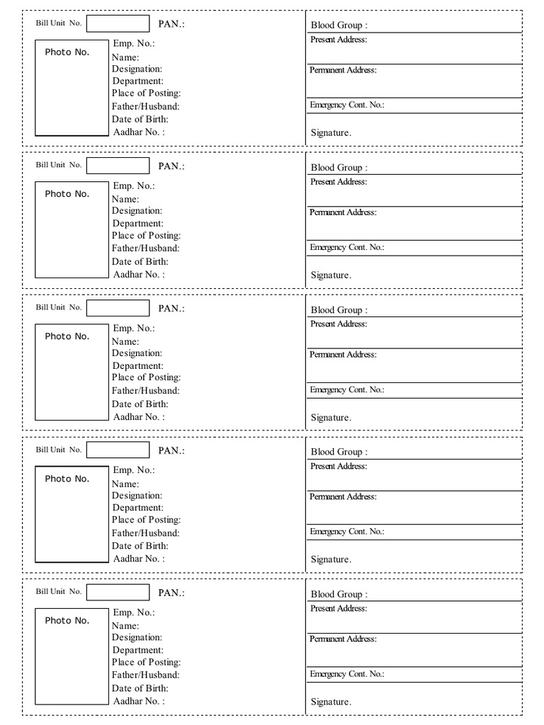 NFR KIR Data Collection Format | PDF