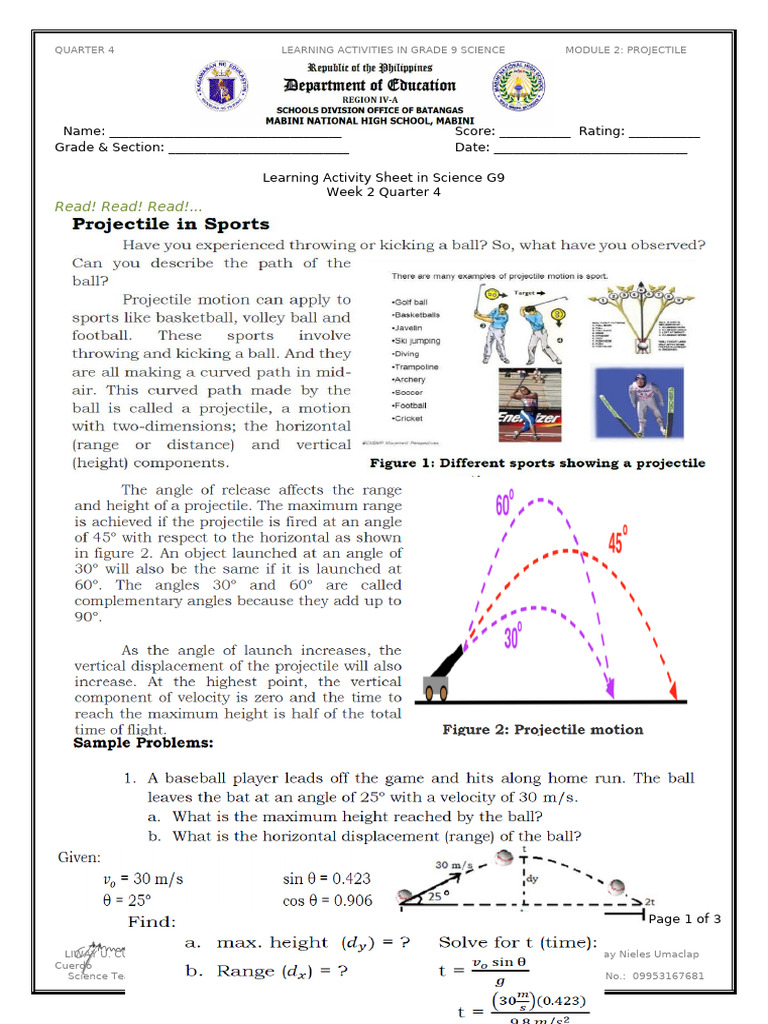 Grade9 Science Las Week 2 q4 | PDF