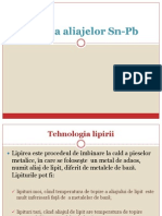 Lipirea Aliajelor SN-PB