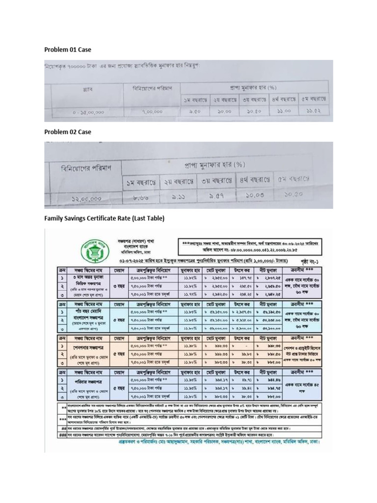 3104 Problem (Savings Certificate) | PDF