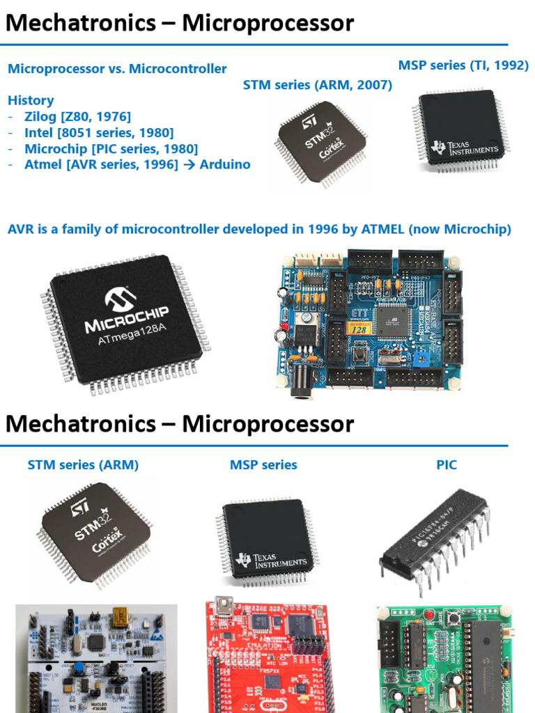 (KCS) Mechatronics Lecture31 Microprocessor | PDF | Arduino ...