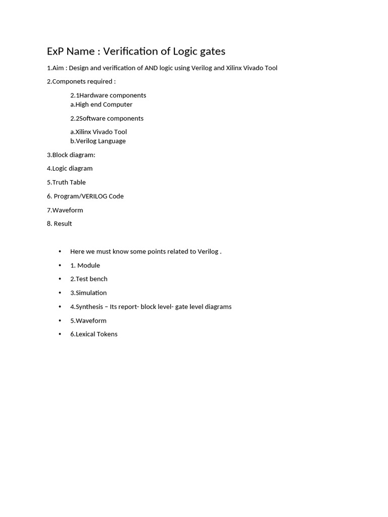 Verilog Program Syntax | PDF
