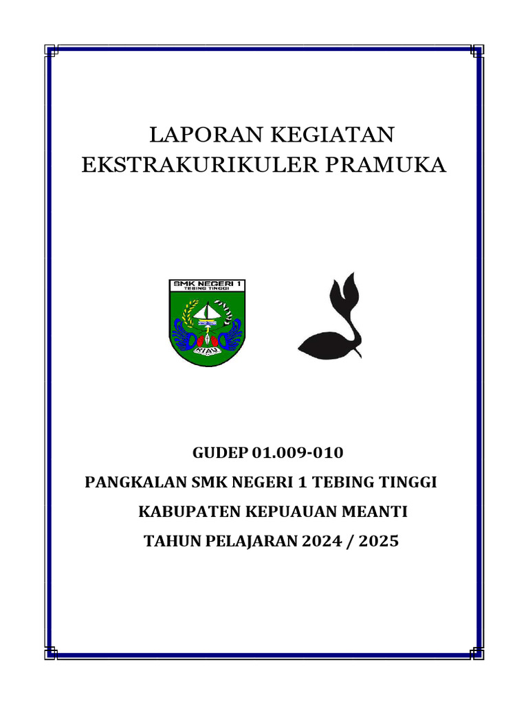 Laporan Ekskul Pramuka Terintegrasi SSK Compressed | PDF