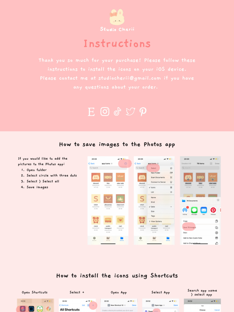 For IOS - How To Install Icons | PDF