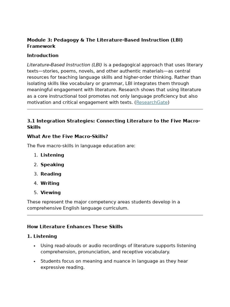 TE 2 Module 3 | PDF | Reading Comprehension | Inquiry Based Learning