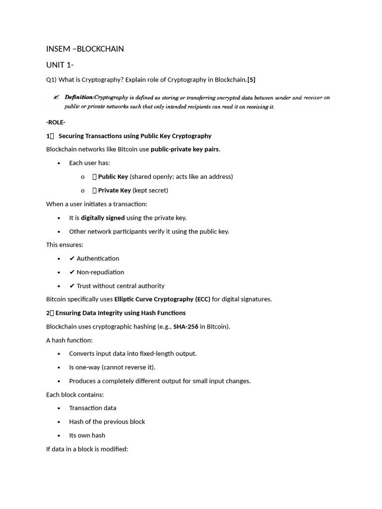 INSEM | PDF | Public Key Cryptography | Bitcoin