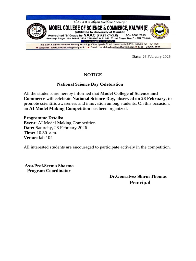 National Science Day | PDF