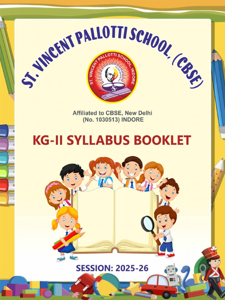 KG - II Syllabus Booklet 2025-26 1 | PDF