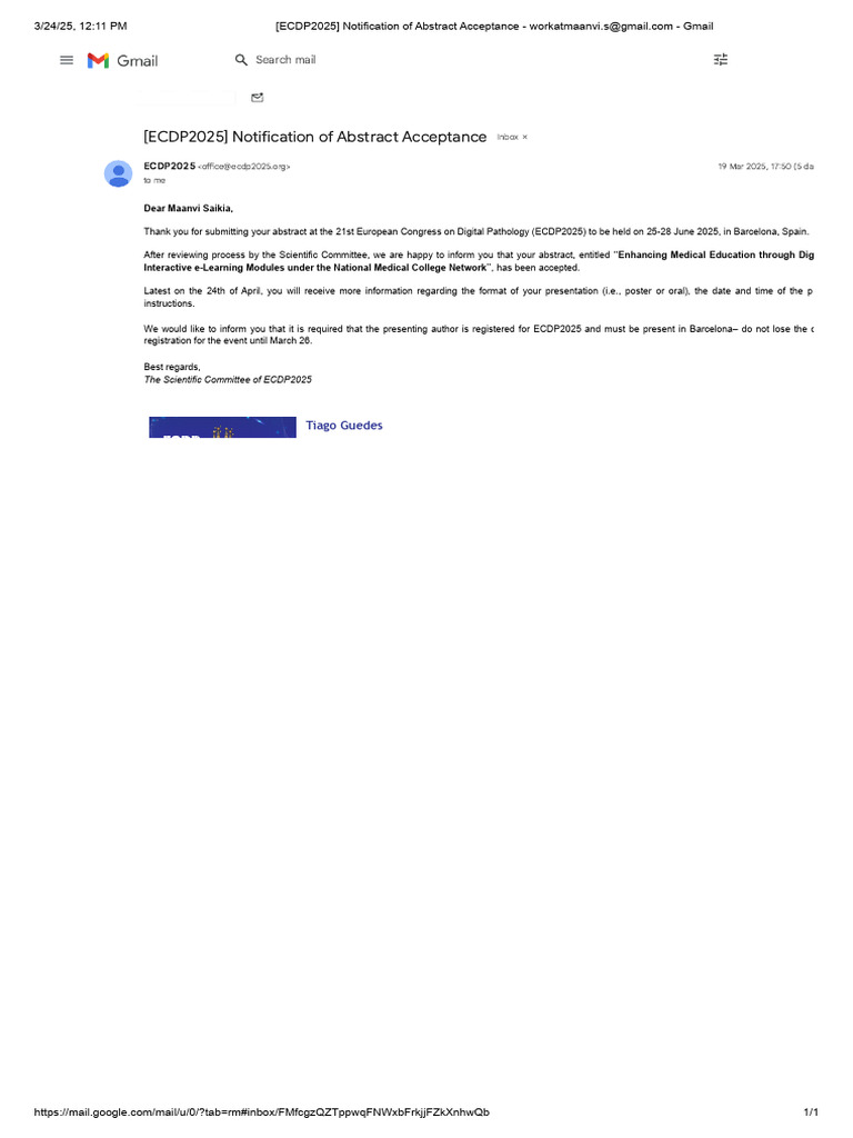 Abstract Acceptance - Maanvi | PDF