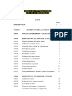 Normas de Control Interno para El Sector Publico