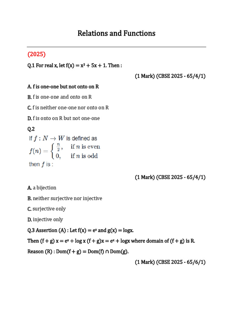 Selfstudys Com File | PDF | Function (Mathematics) | Abstract Algebra