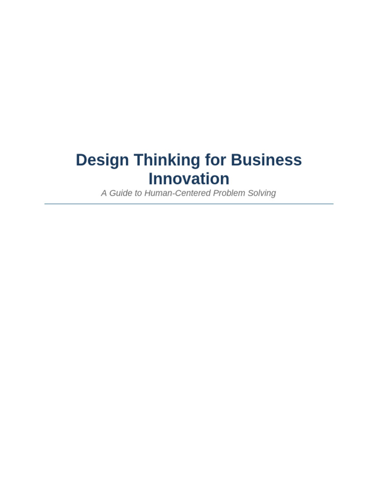 04 Design Thinking Innovation | PDF | Design Thinking | Thought