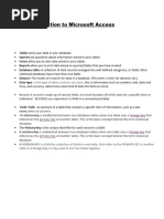 Access 2007 Database Basics Guide | PDF | Databases | Table (Database)