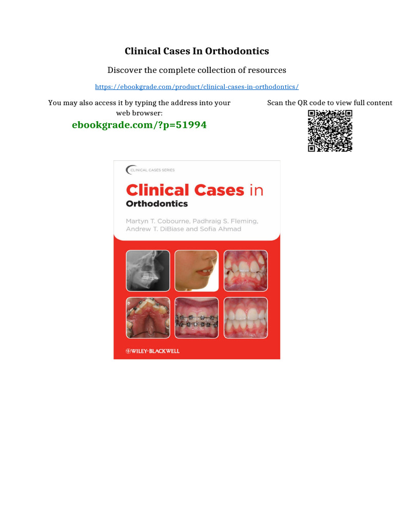 Clinical Cases in Orthodontics Full | PDF | Intellectual Property ...