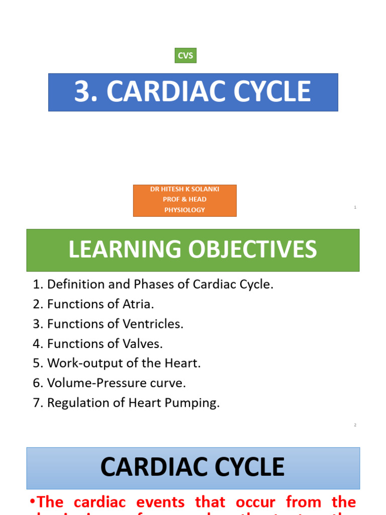 Cardiac Cycle | PDF | Heart Valve | Ventricle (Heart)