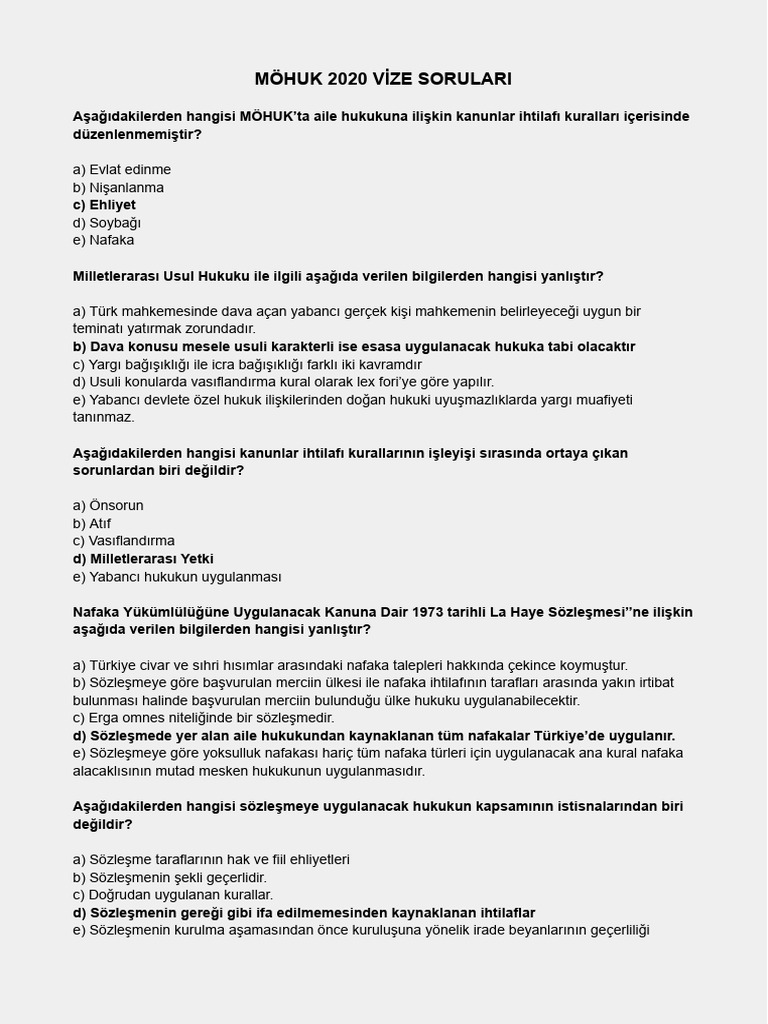 Mohuk Sorular | PDF