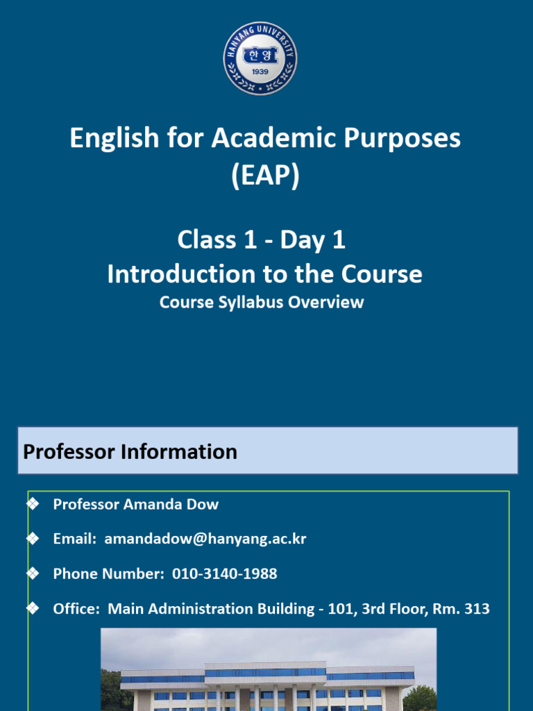 Spring 2026 EAP Course Introduction | PDF | Human Communication