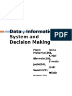 Data, Information System and Decision Making