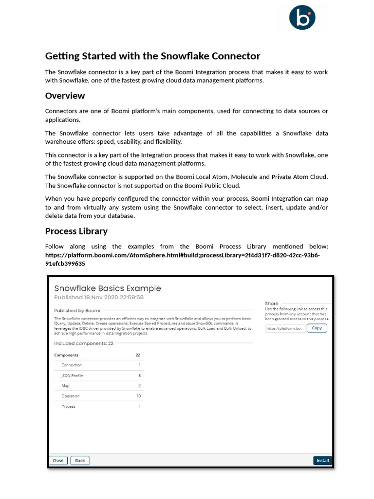 Getting Started With The Snowflake Connector | PDF | Databases | Table ...
