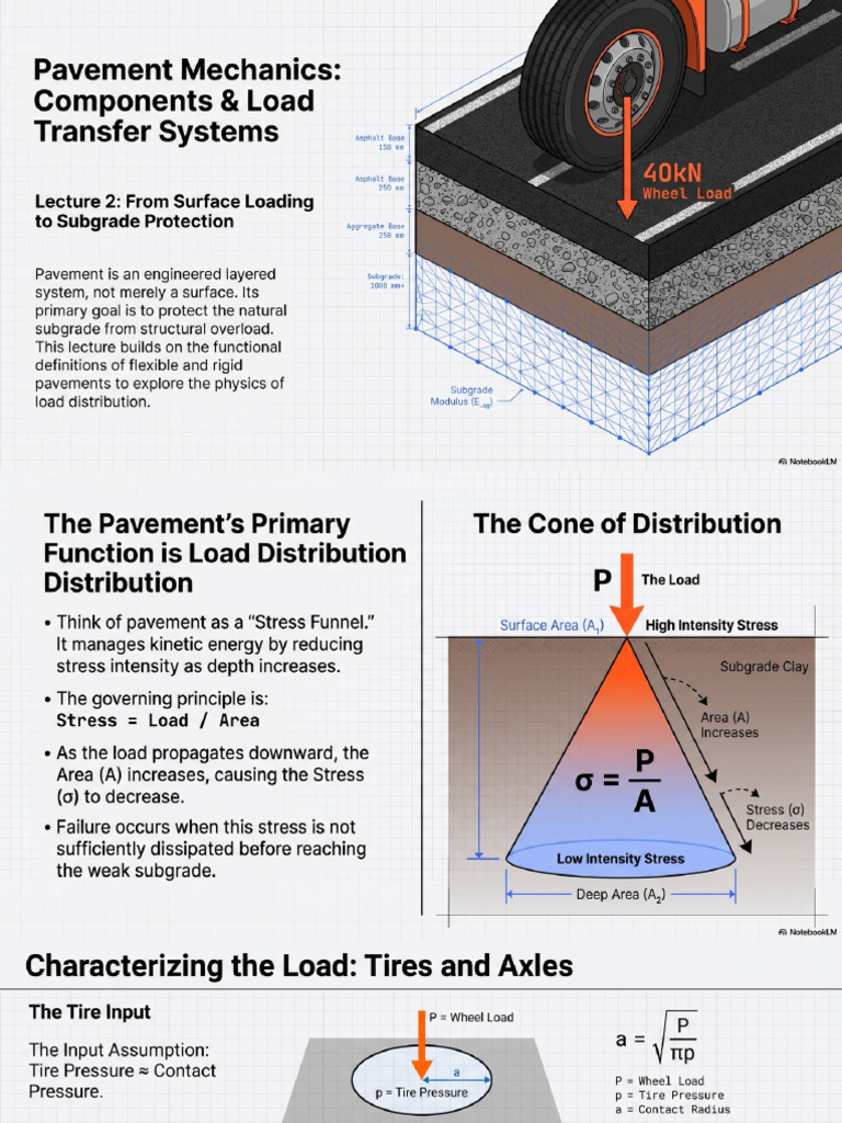 Lecture 2-Pavement Mechanics Load Distribution and Failure | PDF