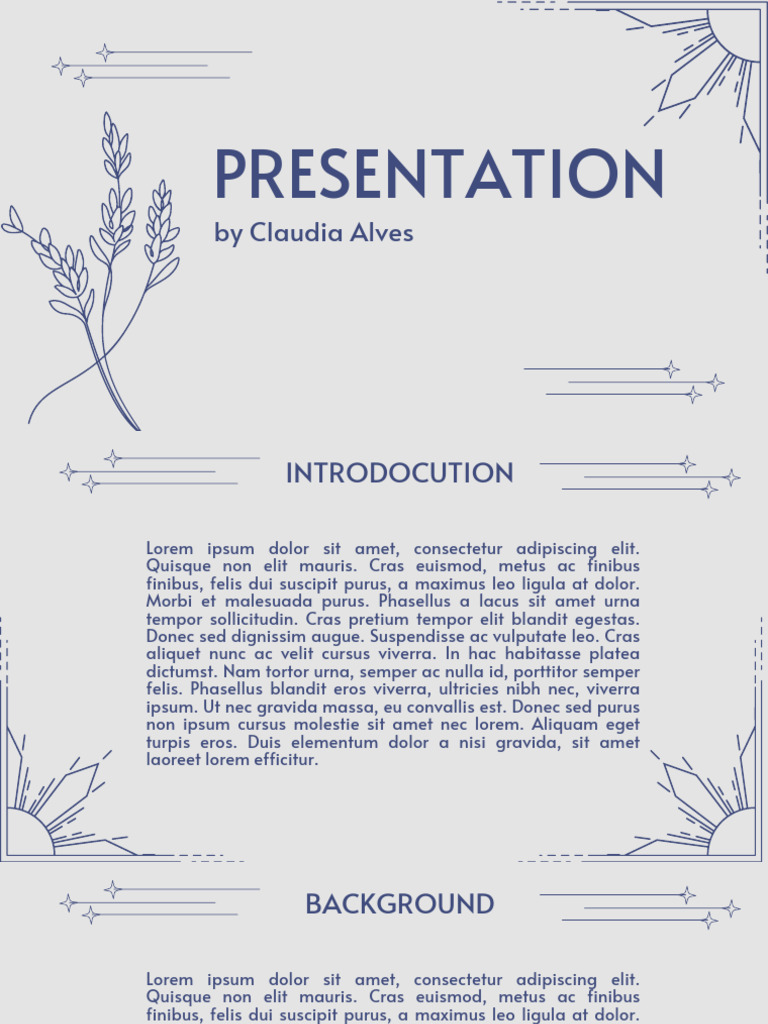 Grey Blue Minimalist Modern Presentation | PDF