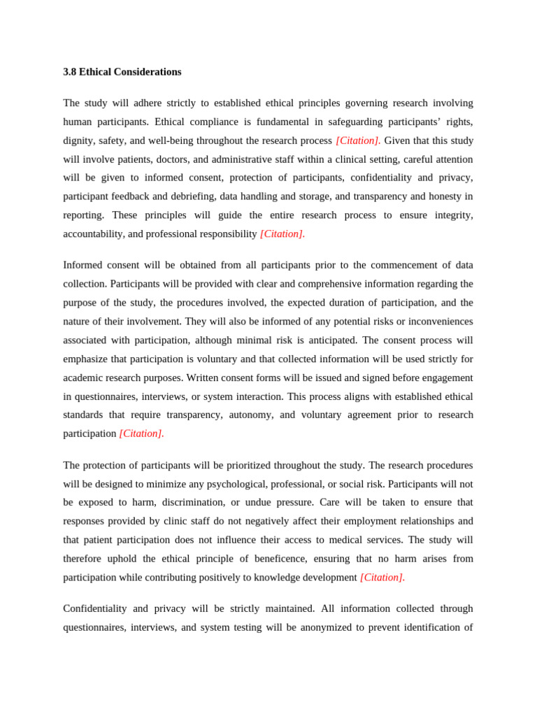 3.8 Sample Ethical Considerations | PDF | Informed Consent