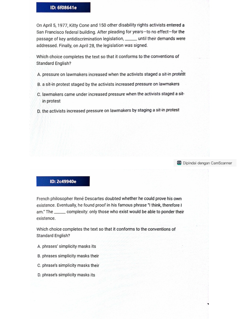 SAT, Form, Structure, Sense, Medium | PDF