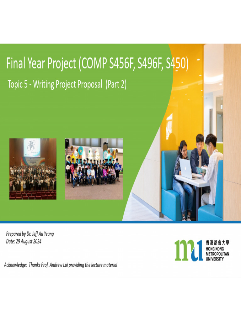 Topic 5 -FYP-Writing Project Proposal _P2 | PDF | Methodology | Citation