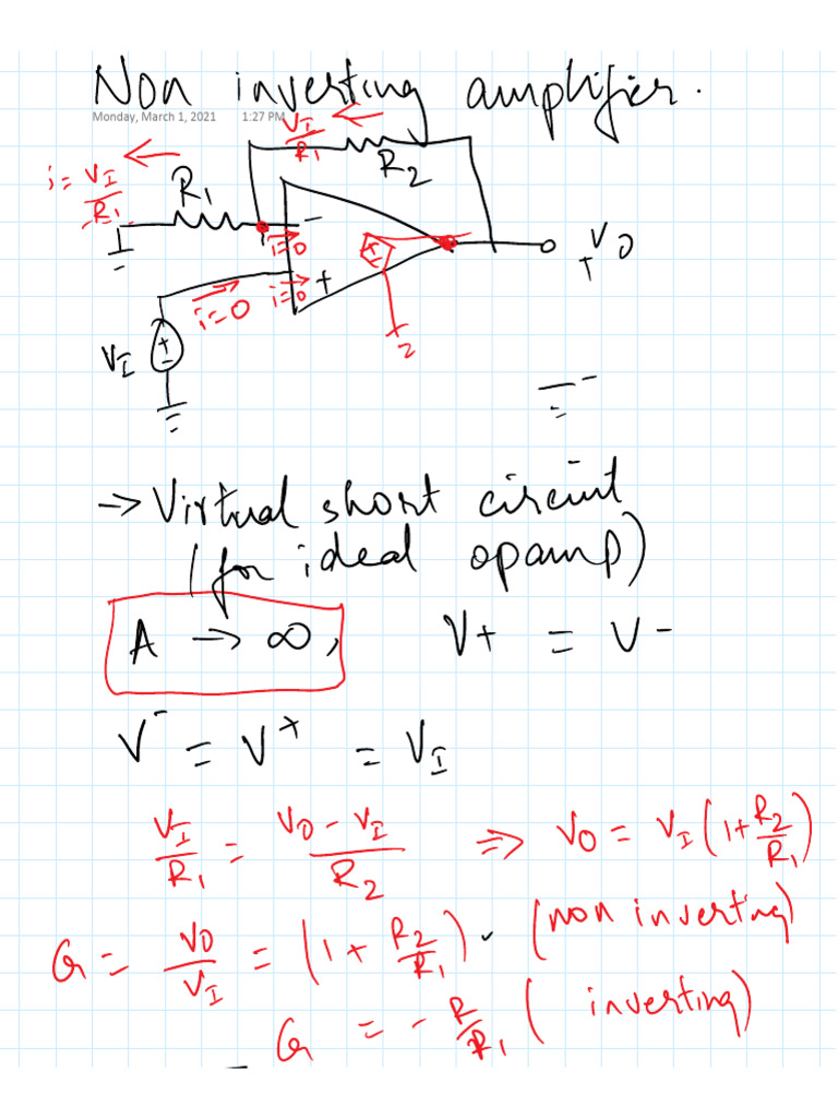L8 Non Inverting Opamp | PDF