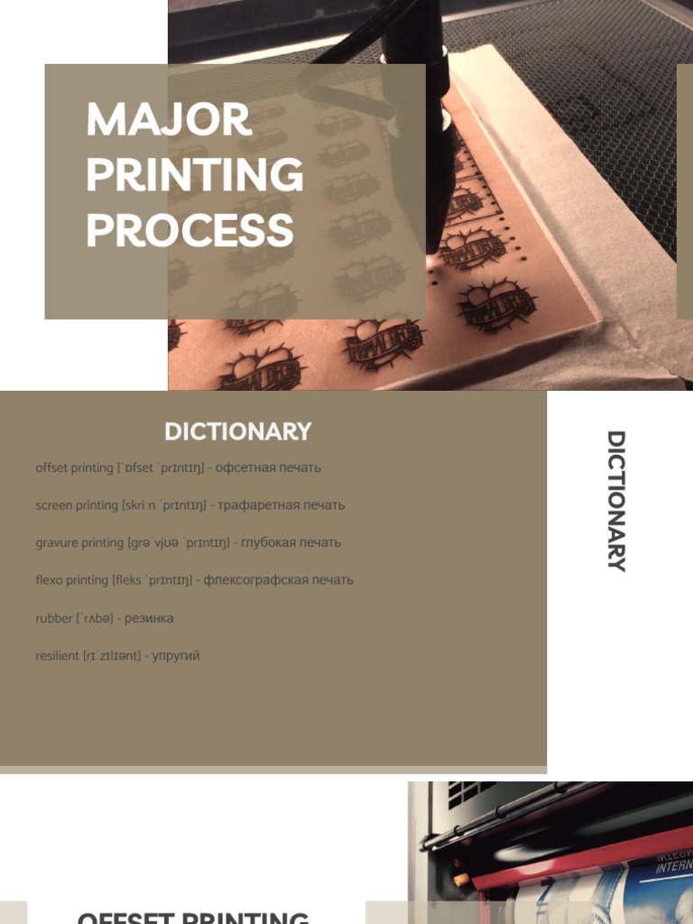 Major Printing Process | PDF | Printing | Secondary Sector Of The Economy