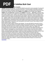 Download Contoh Makalah Validitas Butir Soal by siagian_jr SN100682455 doc pdf