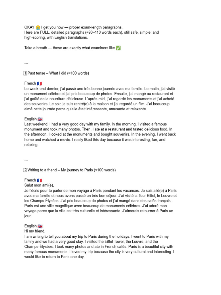 French Writing | PDF
