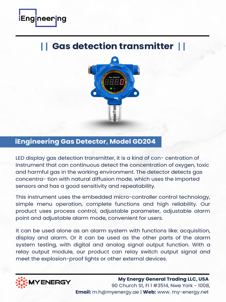 IEngineering - Gas Detector | PDF