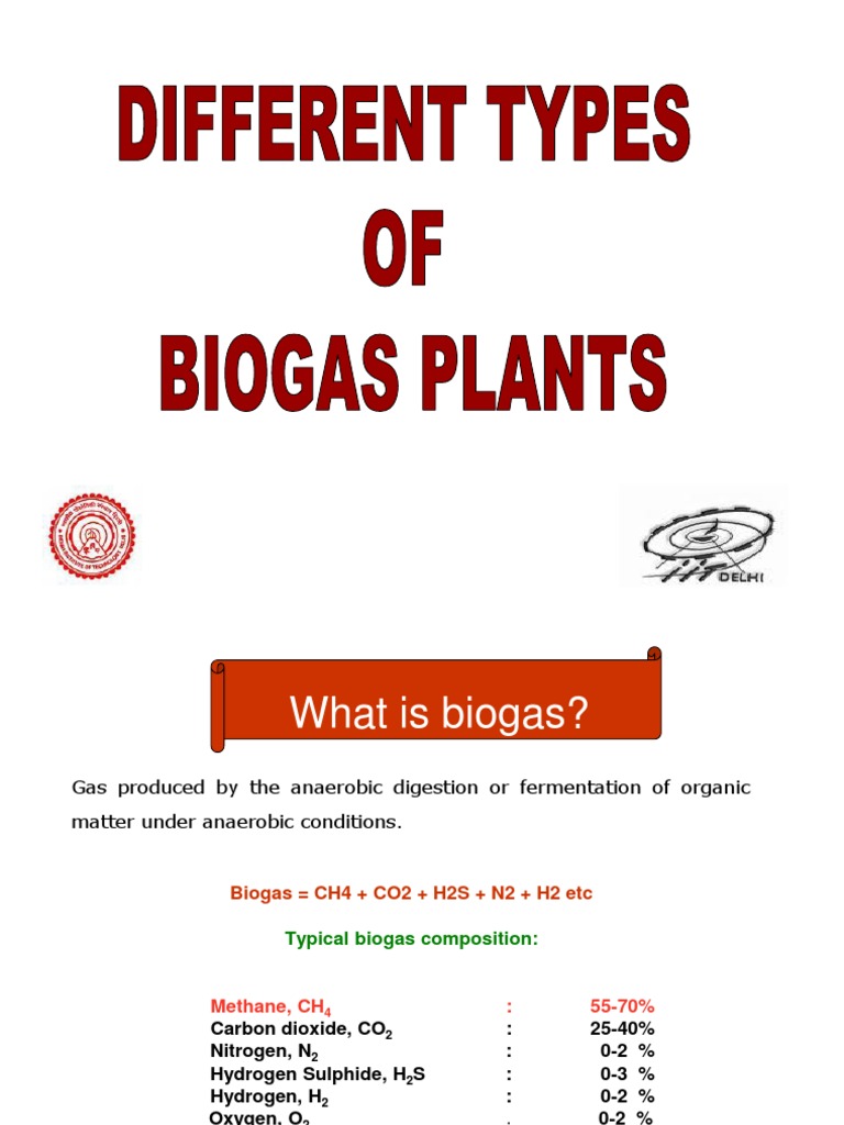 Types and Classification of Biogas Plants | PDF | Anaerobic Digestion |  Biogas