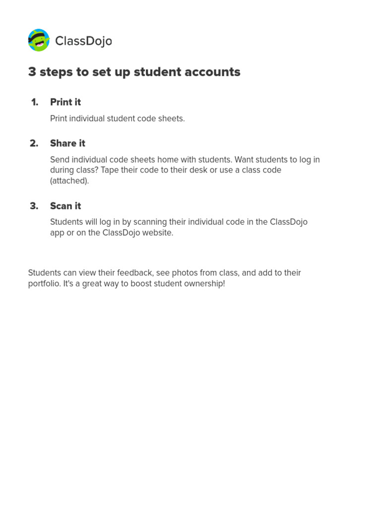 KIDS D's Student Login Poster | PDF | Login | Qr Code